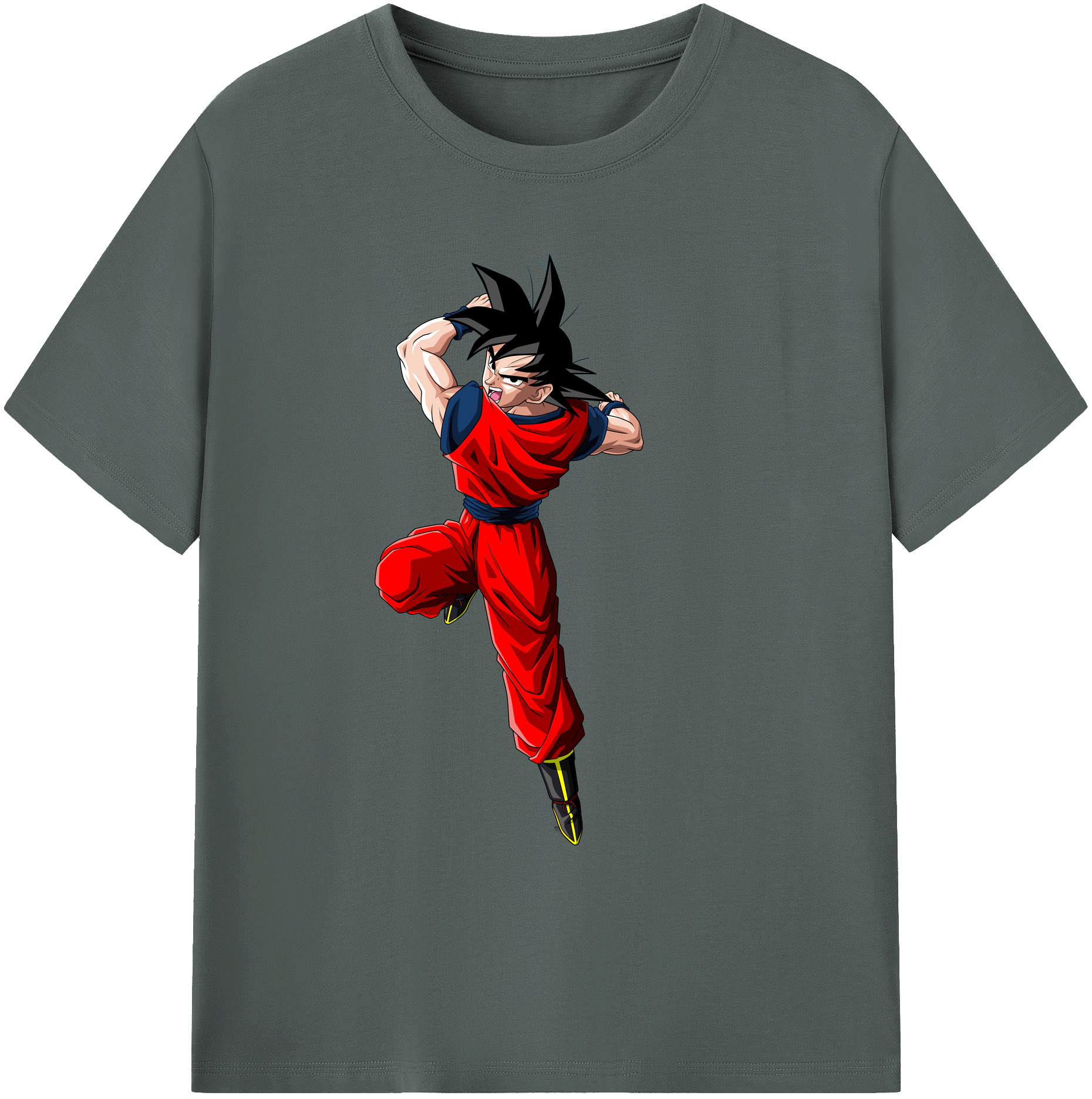 （画像用） ドラゴンボール 孫悟空（そん ごくう）Son Goku カカロット DRAGON BALL Kakarotto 綿100％ メンズ半袖Tシャツ｜肌触りやわらか＆通気性